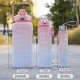 Пляшка для води 3 в 1 Bottle AND264 Рожево-блакитна Комплект із 3 спортивних пляшок для води