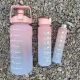 Пляшка для води 3 в 1 Bottle AND264 Рожево-блакитна Комплект із 3 спортивних пляшок для води