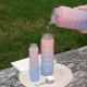 Пляшка для води 3 в 1 Bottle AND264 Рожево-блакитна Комплект із 3 спортивних пляшок для води