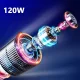 Автомобільний пилосос 4 в 1 Vacuum Cleaner 8018 USB 120 Вт Потужний пилосос з компресором для авто та ліхтариком