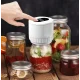Акумуляторна закаточна машинка-вакууматор для банок з 10 кришками в комплекті