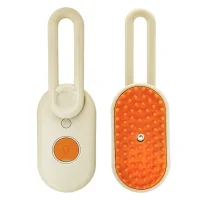 Електрична парова щітка масажер 3 в 1 для вичісування собак та котів Steamy Brush З USB зарядкою