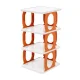 Полкова полиця-стелаж для взуття Shoe Rack LY-580 Органайзер для взуття 4-рівневий