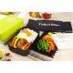Місткий контейнер для їжі Today's menu EL-242 Чорний Компактний ланч-бокс для перенесення їжі