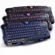 Ігрова провідна комп'ютерна клавіатура з RGB підсвічуванням Keyboard Led M200 Чорна 114 клавіш