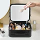 Портативна жіноча косметичка з дзеркалом та світлодіодною лампою Beauty Box Bag Організатор для косметики
