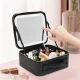 Портативна жіноча косметичка з дзеркалом та світлодіодною лампою Beauty Box Bag Організатор для косметики