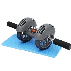 Фітнес тренажер із двома колесами Power Stretch Roller 907-44 Ефективний тренажер для зміцнення м'язів