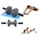 Фітнес тренажер із двома колесами Power Stretch Roller 907-44 Ефективний тренажер для зміцнення м'язів