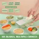 Багатофункціональна овочерізка із змінними насадками Vegetable cutter 223-5 Терка для овочів із контейнером