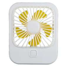 Настільний міні-вентилятор з USB та акумулятором 18650мАч ZB056 Білий