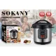 Мультиварка електрична на 9 л потужністю 1200 Вт Sokany SK-2403 Скороварка для кухні