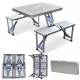 Розкладний стіл-валіза для пікніка з 4 стільцями Aluminum picnic table Туристичний стіл-валіза зі стільцями