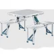 Розкладний стіл-валіза для пікніка з 4 стільцями Aluminum picnic table Туристичний стіл-валіза зі стільцями