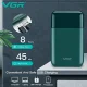 Міні електробритва на акумуляторі з висувним триммером VGR Professional Men's Shaver V-390 Green