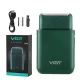 Міні електробритва на акумуляторі з висувним триммером VGR Professional Men's Shaver V-390 Green
