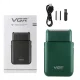 Міні електробритва на акумуляторі з висувним триммером VGR Professional Men's Shaver V-390 Green