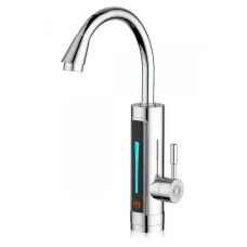 Електричний проточний кран-водонагрівач Water Heater Кран бойлер з дисплеєм та нижнім підключенням