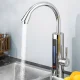 Електричний проточний кран-водонагрівач Water Heater Кран бойлер з дисплеєм та нижнім підключенням