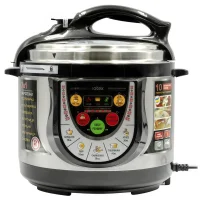 Мультиварка електрична ROTEX REPC53-B 900W Скороварка багатофункціональна з 10 програмами приготування