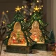 Новорічний музичний нічник-світильник XMAS 21019 Музична ялинка з Санта-Клаусом