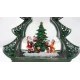 Новорічний музичний нічник-світильник XMAS 21019 Музична ялинка з Санта-Клаусом