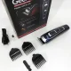 Акумуляторна машинка для стрижки волосся Gemei GM-6115 Синя Машинка для стрижки з 3 насадками