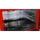 Духовка електрична для випікання на 33 л ASEL AF-0023 1300Вт Червона Сімейна духовка з 2 листами