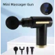 Портативний ручний масажер пістолет з 4 насадками та дисплеєм Massager Gun Масажний вібраційний