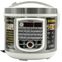 Мультиварка електрична Rotex RMC505-W 900W Скороварка багатофункціональна з 30 програмами приготування