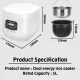 Електрична рисоварка з чашею на 5л з антипригарним покриттям та потужністю Electric cooker SC-103 900Вт Біла