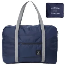 Містка дорожня сумка для подорожей Travel Bag AND XL-943 Синя Складна дорожня сумка для речей