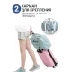 Містка дорожня сумка для подорожей Travel Bag AND XL-930 М'ятний Складна дорожня сумка для речей