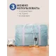 Містка дорожня сумка для подорожей Travel Bag AND XL-930 М'ятний Складна дорожня сумка для речей