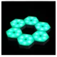 Модульна настінна світлодіодна лампа RGB 6 шт. з живленням батарейок та пультом керування Led Lighted