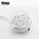 Електричне компактне яйцеварка для дому на 7 яєць DSP KA5016 White Пристрій для варіння яєць