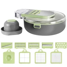 Багатофункціональна овочерізка зі змінними насадками Vegetable Cutter C351 Терка для овочів з контейнером