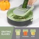 Багатофункціональна овочерізка зі змінними насадками Vegetable Cutter C351 Терка для овочів з контейнером