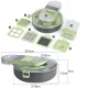 Багатофункціональна овочерізка зі змінними насадками Vegetable Cutter C351 Терка для овочів з контейнером