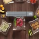 Кухонний вакуумний пакувальник харчових продуктів Capper AND LY-652 Сірий Побутовий вакууматор домашній