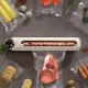 Кухонний вакуумний пакувальник харчових продуктів з дисплеєм LY-554 Білий Побутовий вакууматор домашній