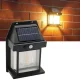 Вуличний ліхтар на сонячній батареї на стіну SOLAR LAMP Kt-666 Ліхтар для саду та двору з датчиком руху