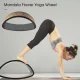 Колесо для занять йоги 39x13 см MS 4198-P Коричневе Спортивний обруч для фітнес-тренувань