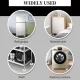 Антивібраційні підставки для пральної машини 4 шт Refrigerator floor mat AND815 Прозорі