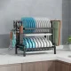 Сушарка для посуду 43x39x23.5 см із неіржавкої сталі з 2 піддонами Dish Storage