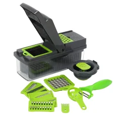 Багатофункціональна овочерізка зі змінними насадками 14в1 Vegetable Salad Cutter Терка для овочів з контейнером