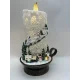 Новорічний музичний нічник-світильник XMAS 21020B Музична свічка зі Сніговиками