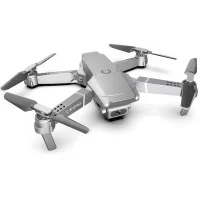 Квадрокоптер на радіокеруванні з камерою та кейсом для зберігання RC Drone E68 Квадрокоптер складаний 4к Сірий