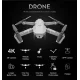 Квадрокоптер на радіокеруванні з камерою та кейсом для зберігання RC Drone E68 Квадрокоптер складаний 4к Сірий