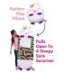 Дитячий спальний мішок-подушка Єдиноріг Baby sleeping bag 3 в 1 Іграшка подушка та спальний мішок